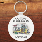 Shasta Camper Trailer RV Sleutelhanger (Voorkant)