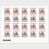 Shasta Camper Trailer RV Vierkante Sticker (Vel)