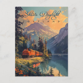 Shasta Daglicht Trein Briefkaart