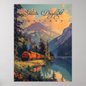  Shasta Daglicht Trein Poster (Voorkant)