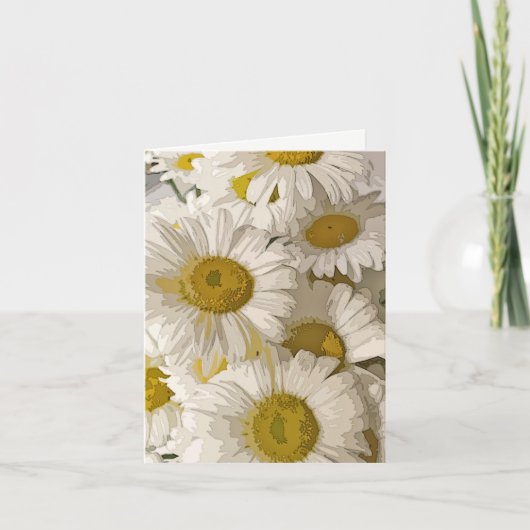 Shasta Daisies Blank Notecard Kaart (Voorkant)