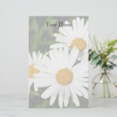 Shasta Daisies Briefpapier (Staand voorkant)