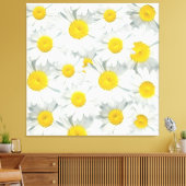 Shasta Daisies Canvas Afdruk (Insitu (Woonkamer))