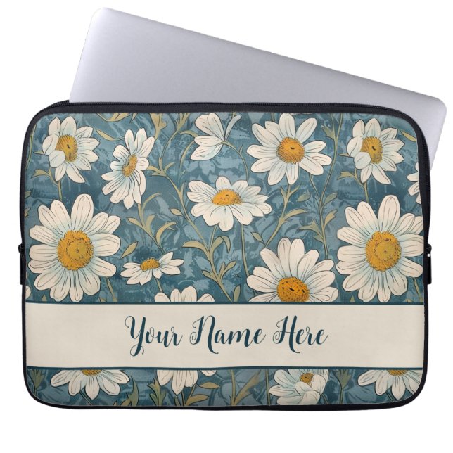 Shasta Daisies Laptop Sleeve (Voorkant)