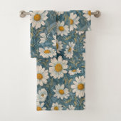 Shasta Daisy Art Nouveau Bad Handdoek (Insitu)