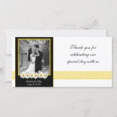 Shasta Daisy Black Gold Wedding Bedankt (Voorkant)
