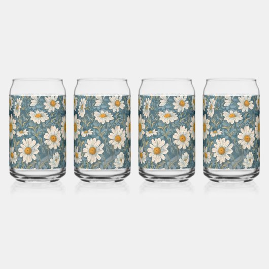 Shasta Daisy Blikvorm Glas (Voorkant)