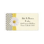 Shasta Daisy Bruiloft Adresetiketten Etiket (Voorkant)