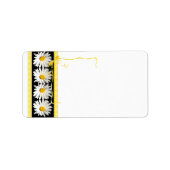 Shasta Daisy Bruiloft Leeg Adres Label (Voorkant)