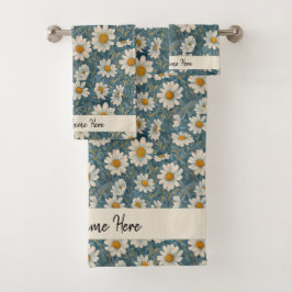 Shasta Daisy Dorm Badhanddoek Set Bad Handdoek