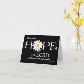 Shasta Daisy Hope in the Lord Isaiah 40:31 Kaart (Gele Bloem)