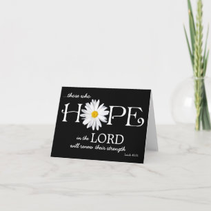 Shasta Daisy Hope in the Lord Isaiah 40:31 Kaart