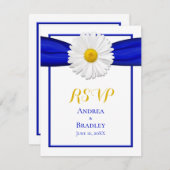 Shasta Daisy met Blue Ribbon Response Kaart (Voorkant / Achterkant)