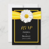 Shasta Daisy met Yellow Ribbon Response Kaart (Voorkant)