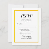 Shasta Daisy met Yellow Ribbon Response Kaart (Achterkant)