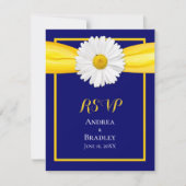 Shasta Daisy met Yellow Ribbon Response Kaart (Voorkant)