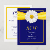 Shasta Daisy met Yellow Ribbon Response Kaart (Voorkant / Achterkant)