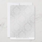 Shasta Daisy Navy Blauwe Jubileumfeest Kaart (Achterkant)