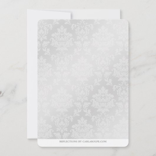 Shasta Daisy Navy Blue Jubileumfeest Kaart (Achterkant)