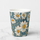 Shasta Daisy Papieren Bekers (Rechts)