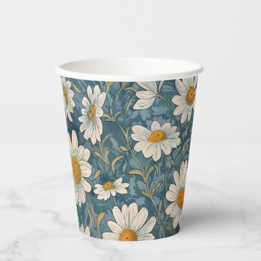 Shasta Daisy Papieren Bekers (Voorkant)