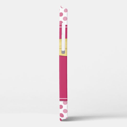 Shasta Daisy Pink Polka Dot Case-Mate iPhone Case (Achterkant / Links)