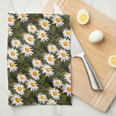 Shasta Daisy r Kitchen Hand Towel Theedoek (Quarter Fold)