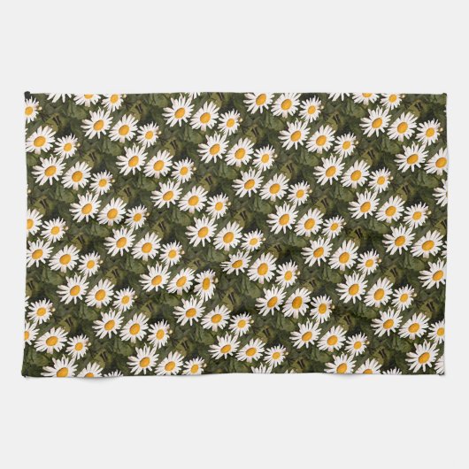 Shasta Daisy r Kitchen Hand Towel Theedoek (Horizontaal)