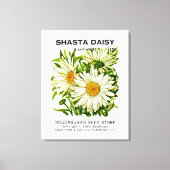 Shasta Daisy Seed Packet Canvas Afdruk (Voorkant)