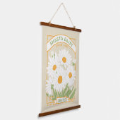 Shasta Daisy Seed Packet Hanging Tapestry Hangend Wandkleed (Gebogen)