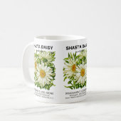 Shasta Daisy  Seed Packet Koffiemok (Voorkant links)