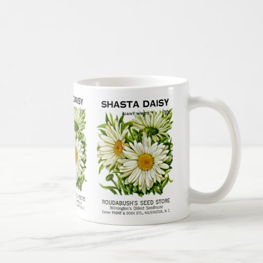 Shasta Daisy  Seed Packet Koffiemok (Rechts)