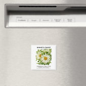 Shasta Daisy  Seed Packet Magneet (Insitu (Vaatwasser))