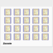Shasta Daisy Seed Packet Vierkante Sticker (Vel)