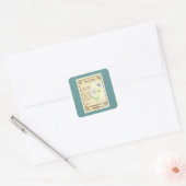 Shasta Daisy Seed Packet Vierkante Sticker (Envelop)