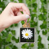 Shasta Daisy Sleutelhanger met naam (Hand)