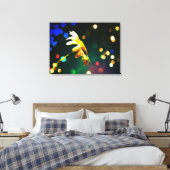 Shasta Daisy Sparkle Wrapped Canvas (Insitu (Slaapkamer))