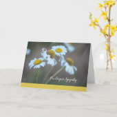 Shasta Daisy Sympathy Card-Blank Inside Kaart (Gele Bloem)