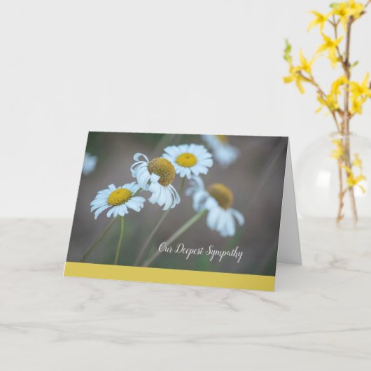 Shasta Daisy Sympathy Card-Blank Inside Kaart (Gele Bloem)