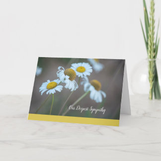 Shasta Daisy Sympathy Card-Blank Inside Kaart