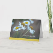 Shasta Daisy Sympathy Card-Blank Inside Kaart (Voorkant)