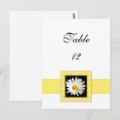 Shasta Daisy Tafelnummer Briefkaart (Voorkant / Achterkant)
