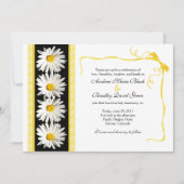 Shasta Daisy Wedding Invitation Kaart (Voorkant)