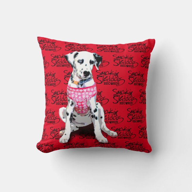 Shasta Dalmatian Red Pillow Kussen (Voorkant)
