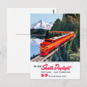 Shasta Daylight Portland San Francisco Poster Briefkaart (Voorkant / Achterkant)