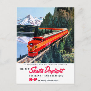 Shasta Daylight Portland San Francisco Poster Briefkaart