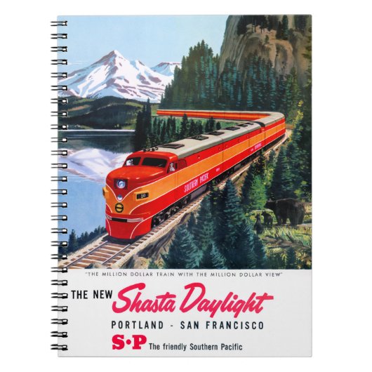 Shasta Daylight Portland San Francisco Poster Notitieboek (Voorkant)