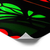 Shasta in glas-in-lood poster (Hoek)