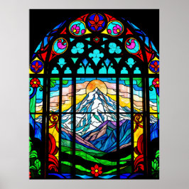 Shasta in glas-in-lood poster