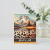 Shasta Lake, Californië |  schilderij Briefkaart (Staand voorkant)
